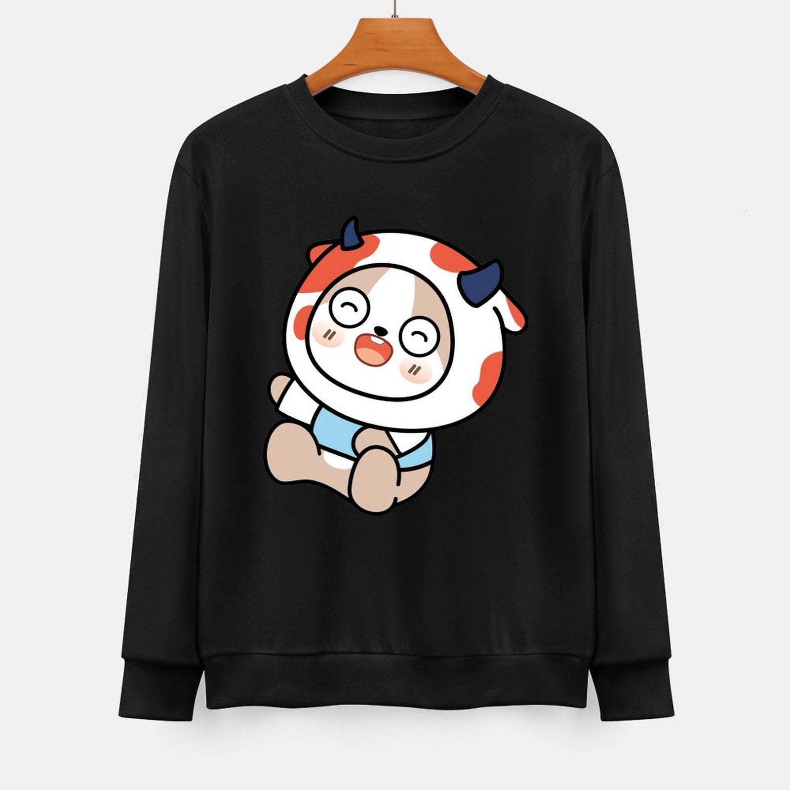 Front Patterned Long Sleeve TopCoreLine Neat